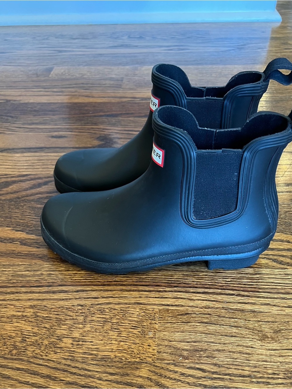 Hunter Black Chelsea Short Rain Boots
